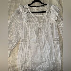 LoveShackFancy Lace Mini Dress